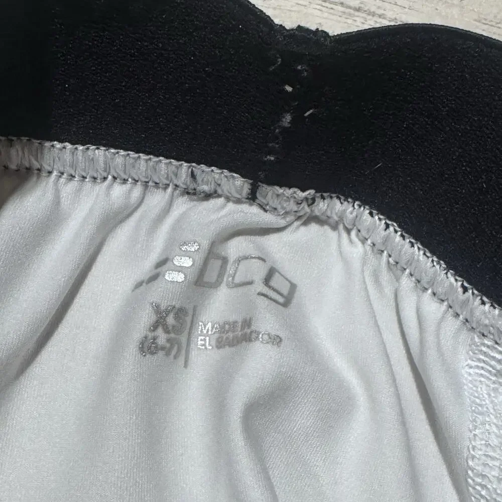 2 Pairs Boys Athletic Fitted Tights BCG Black XS 6/7 Black White